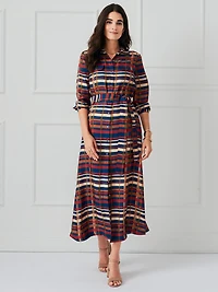 Freda Dress Plaid Flourish