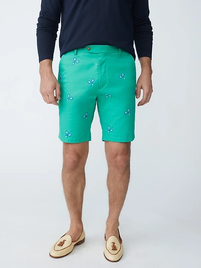 Oliver 9" Embroidered Shorts Tennis Racket