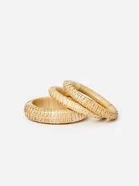 J.McL x Rebecca de Ravenel Rattan Bangles