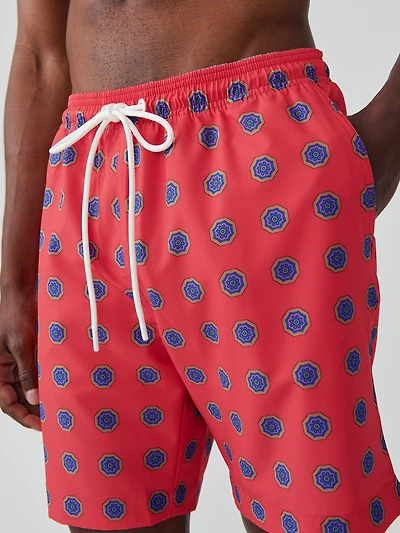 Shoreline Swim Trunks Vintage Medallion