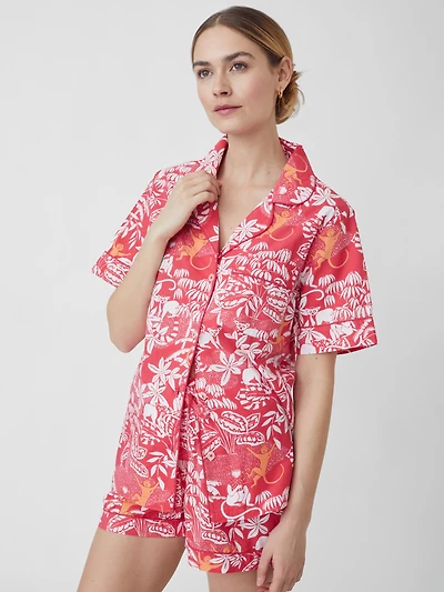J.McL x Printfresh Short Sleep Set Swinging Palm