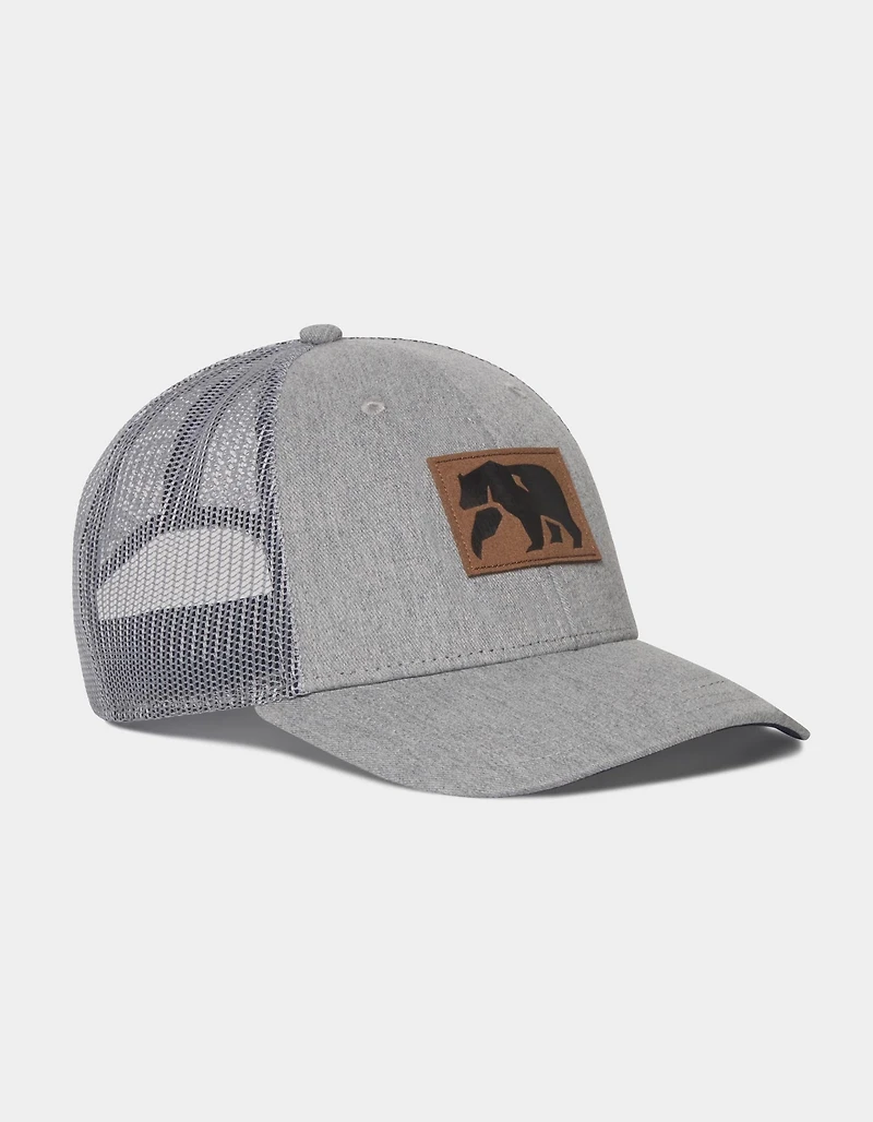 Leather Patch Dano Hat in Grey