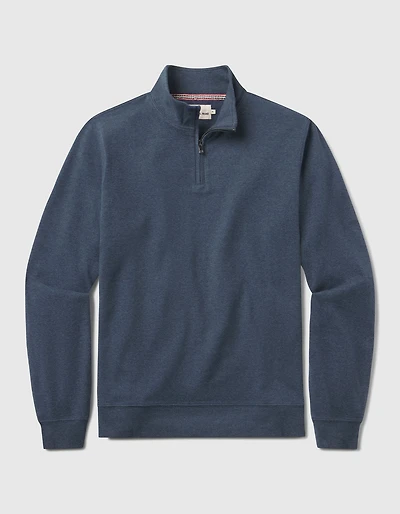 Puremeso Weekend Quarter Zip Indigo Blue