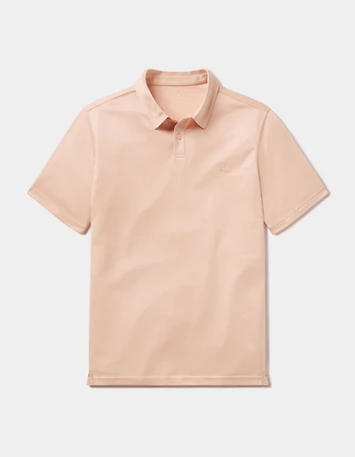 Performance Pique Polo Dusty Rose