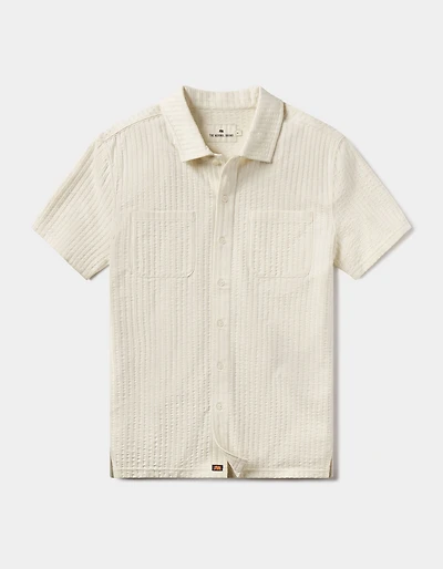 Knit Getaway Button Up Stone