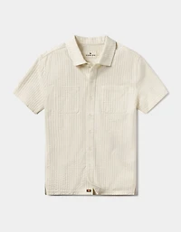 Knit Getaway Button Up Stone