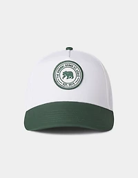 All Day Cap in White/Green