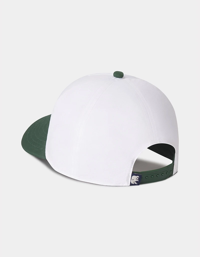 All Day Cap in White/Green