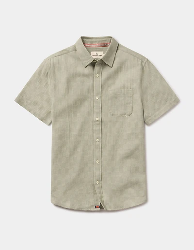 Freshwater Short Sleeve Button Up Shirt Juniper Check
