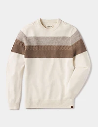 Tom Stripe Crew Cream/Jute