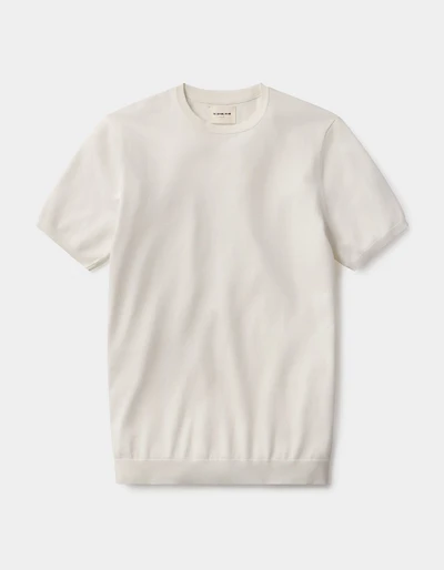 Taylor Sweater Tee White