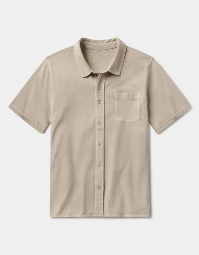 Normal Jersey Button Up Pumice