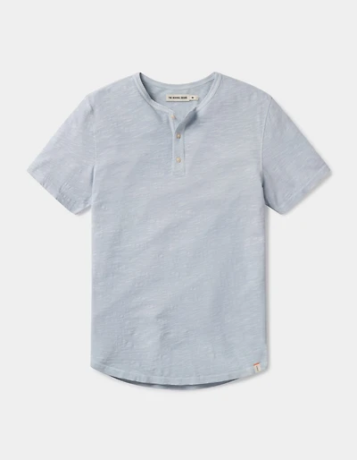 Vintage Slub Henley Mist