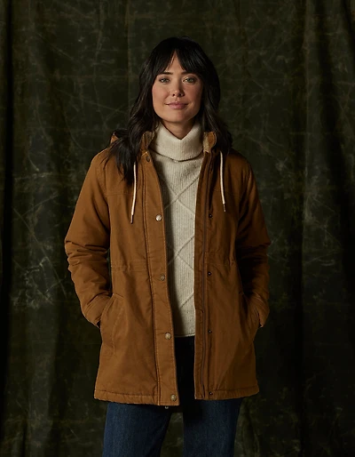 Betsie Canvas Coat Maple Glaze