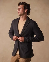 Stretch Knit Blazer Charcoal