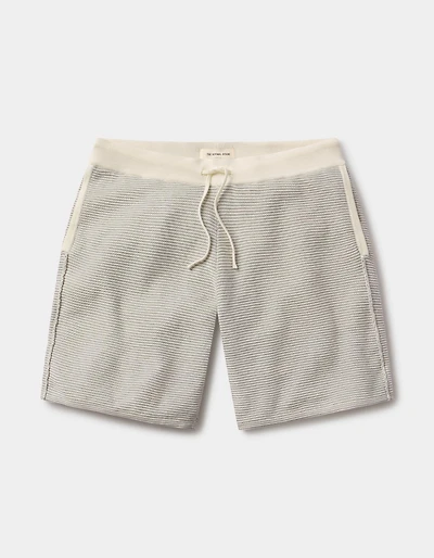 Robles Birdseye Knit Short Cream/Grey