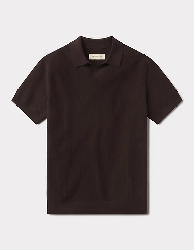 Breezeknit Polo Dark Brown
