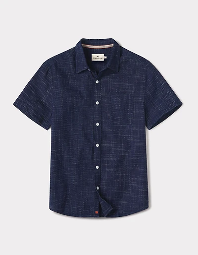 Freshwater Short Sleeve Button Up Shirt Ocean