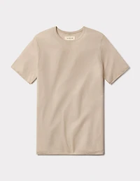 Summer Linen-Blend Knit Tee Jute