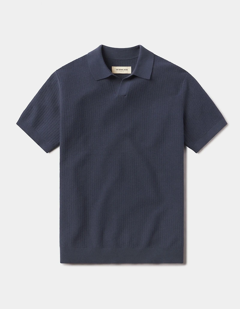 Breezeknit Polo Vintage Blue