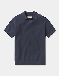 Breezeknit Polo Vintage Blue