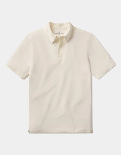 LuxeJersey Polo Ivory