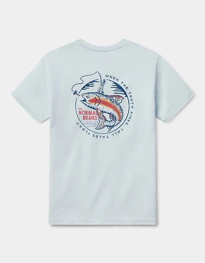 The Catch Tee Ice Blue