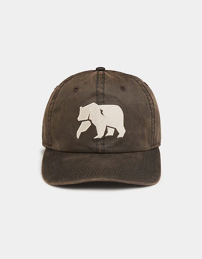 Waxed Canvas Cap in Brown