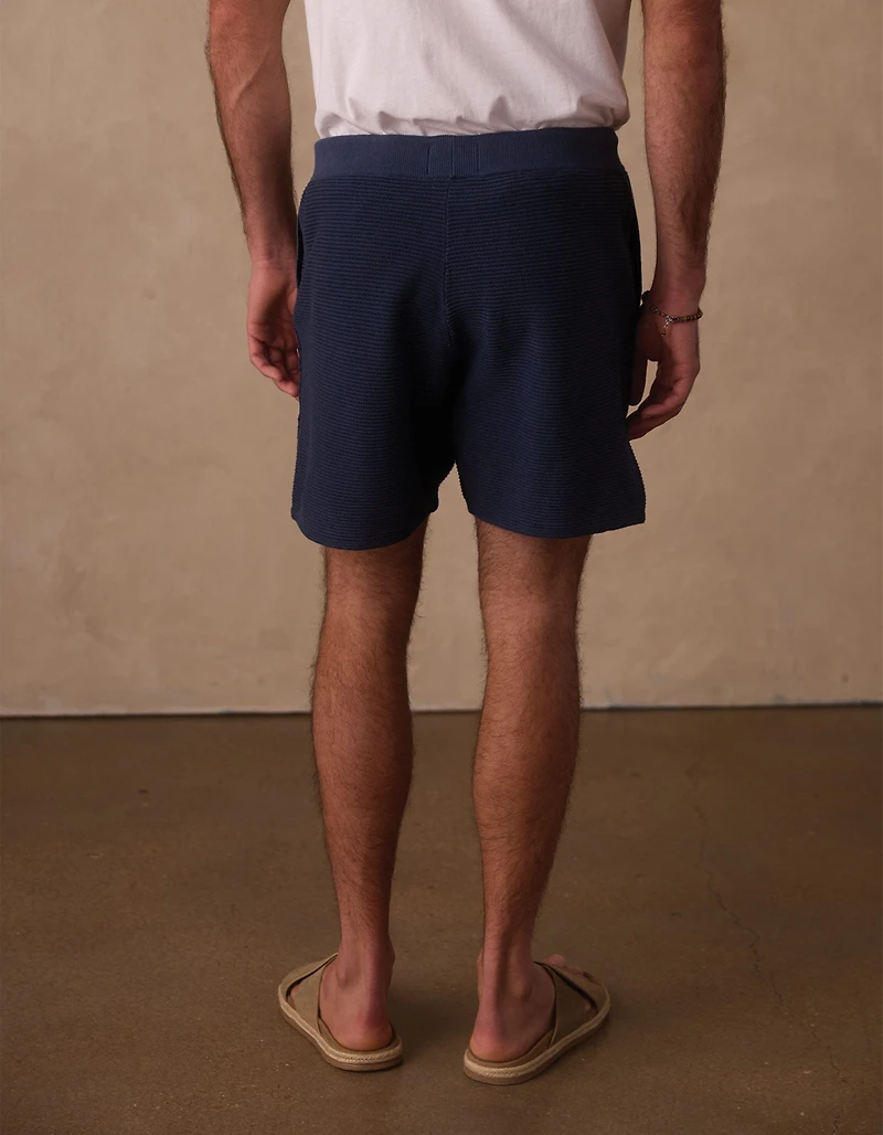 Robles Birdseye Knit Short Denim/Dark Navy