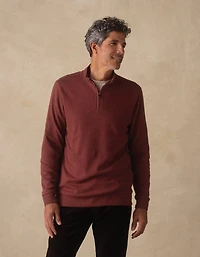 Puremeso Weekend Quarter Zip Redwood