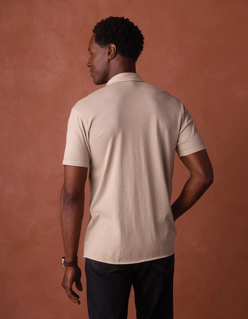 Normal Jersey Button Up Pumice