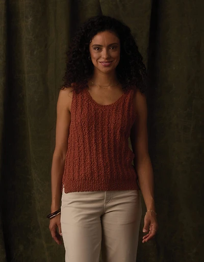 Louise Scoop Neck Tank Cocoa