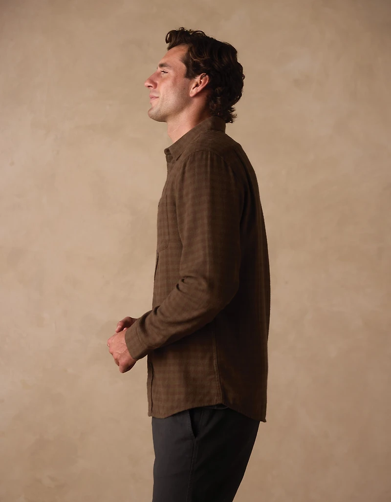 Hudson Double Brushed Flannel Cocoa Plaid