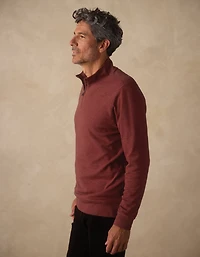 Puremeso Weekend Quarter Zip Redwood