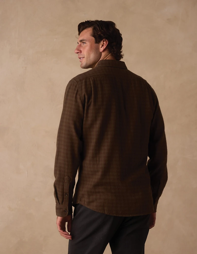 Hudson Double Brushed Flannel Cocoa Plaid