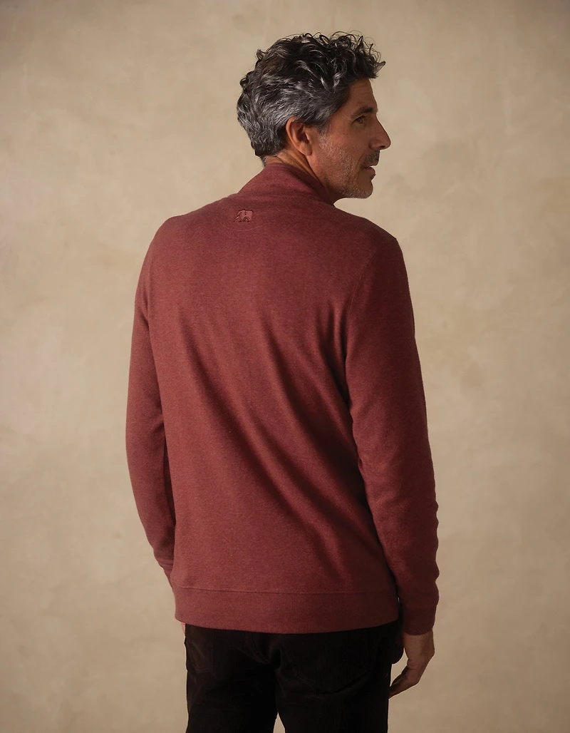 Puremeso Weekend Quarter Zip Redwood