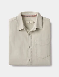 Cotton Denim Long Sleeve Button Up
