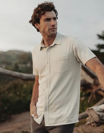 Normal Jersey Button Up Sea Glass