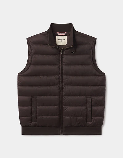 Sportivo Quilted Vest Dark Brown