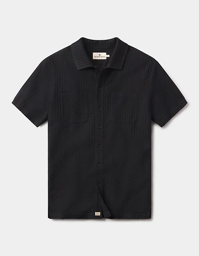 Knit Getaway Button Up Black