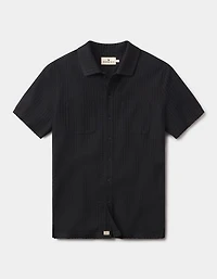 Knit Getaway Button Up Black