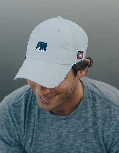 Patriotic Performance Cap in White