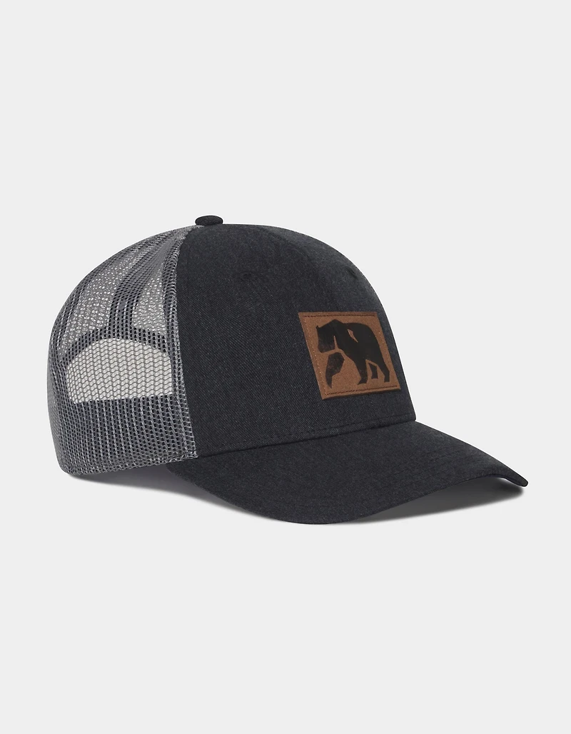Leather Patch Dano Hat in Charcoal