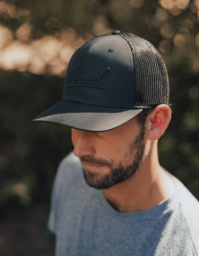 Normal Script Cap in Black