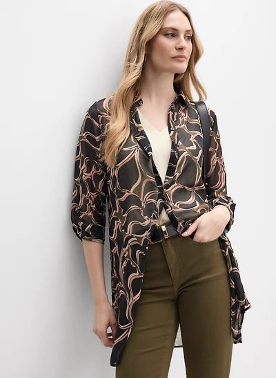 Floral Button-Down Blouse