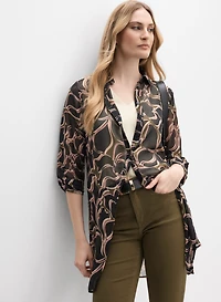 Floral Button-Down Blouse