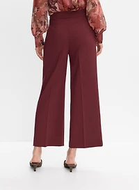 Zip Detail Culotte Pants