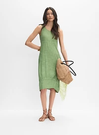 Scoop Neck Midi Dress