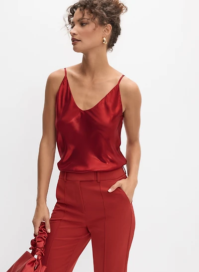 Metallic Lamé Tank Top
