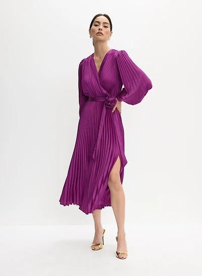 Joseph Ribkoff - Rosette Detail Satin Dress